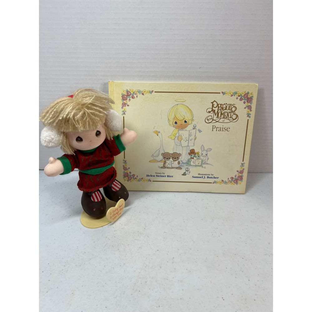 Precious Moments of Praise Book and Plush Doll Set Helen Steiner Rice 1998